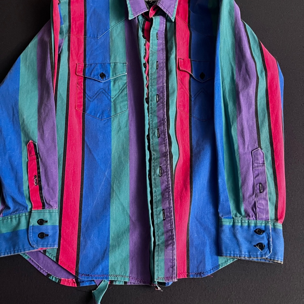 Wrangler Purple and Teal Shirt